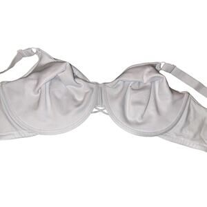 Vanity Fair 76571 White Brilliance Back Smoothing Underwire Bra Sz 44DDD